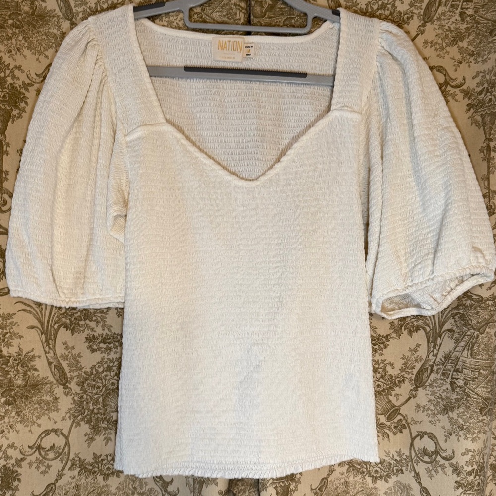 Nation Ltd Bianca Smocked 80s Tee - Picture 3 of 6
